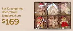 Soriana Híper Set 12 colgantes decorativos jengibre oferta