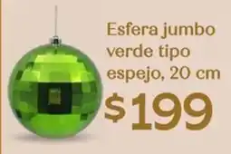 Soriana Híper Esfera jumbo verde tipo espejo oferta
