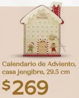 Soriana Híper Calendario de Adviento, casa jengibre oferta