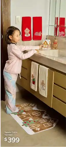 Soriana Híper Tapete dulce navidad oferta