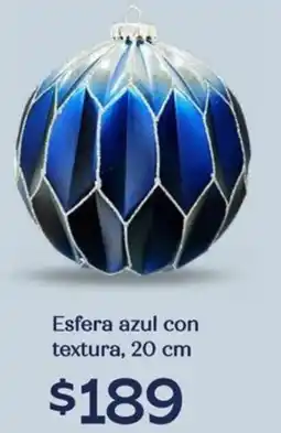 Soriana Híper Esfera azul con textura oferta