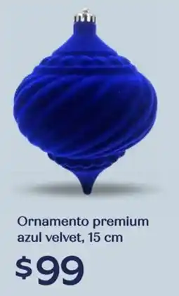 Soriana Híper Ornamento premium azul velvet oferta