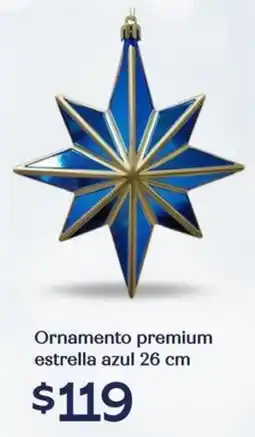 Soriana Híper Ornamento premium estrella azul oferta