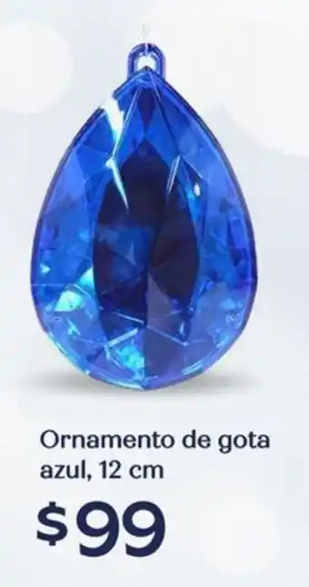 Soriana Híper Ornamento de gota azul oferta