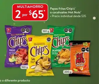 Papas Fritas Chip's o cacahuates Hot Nuts