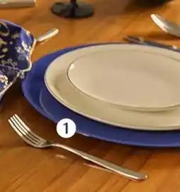 Soriana Híper Plato base azul o plateado brillante oferta