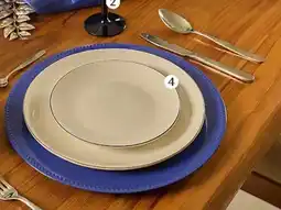 Soriana Híper Vajilla de porcelana Gibson, filo plateado oferta