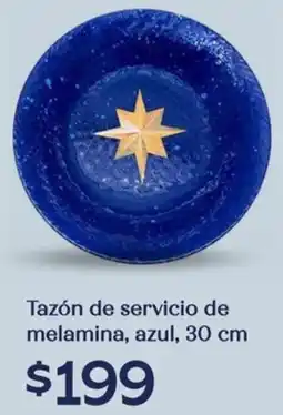 Soriana Híper Tazón de servicio de melamina, azul oferta