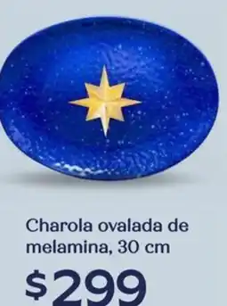 Soriana Híper Charola ovalada de melamina oferta