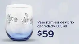 Soriana Híper Vaso stemless de vidrio degradado oferta