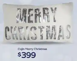 Soriana Híper Cojín merry christmas oferta