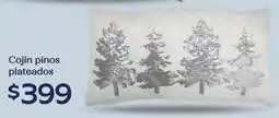 Soriana Híper Cojín pinos plateados oferta