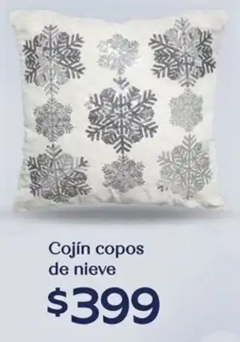 Soriana Híper Cojín copos de nieve oferta