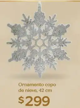 Soriana Híper Ornamento copo de nieve oferta