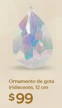 Soriana Híper Ornamento de gota iridiscente oferta