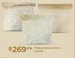 Soriana Híper Malla premium dorada oferta