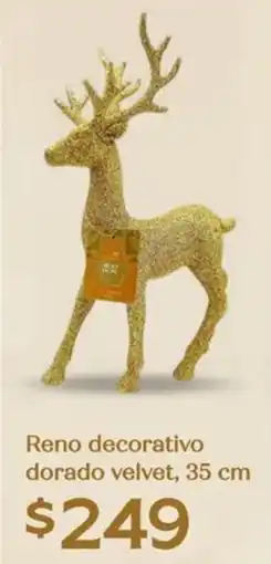 Soriana Híper Reno decorativo dorado velvet oferta