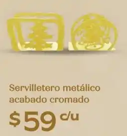 Soriana Híper Servilletero metálico acabado cromado oferta