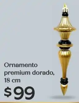 Soriana Híper Ornamento premium dorado oferta