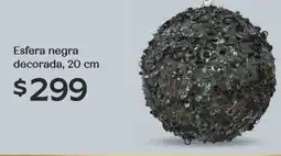Soriana Híper Esfera negra decorada oferta