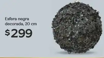 Soriana Híper Esfera negra decorada oferta