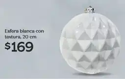 Soriana Híper Esfera blanca con textura oferta