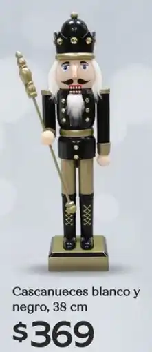 Soriana Híper Cascanueces blanco y negro oferta