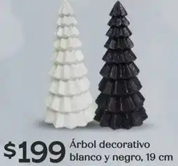 Soriana Híper Árbol decorativo blanco y negro oferta