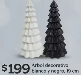 Soriana Híper Árbol decorativo blanco y negro oferta