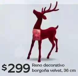 Soriana Híper Reno decorativo borgoña velvet oferta