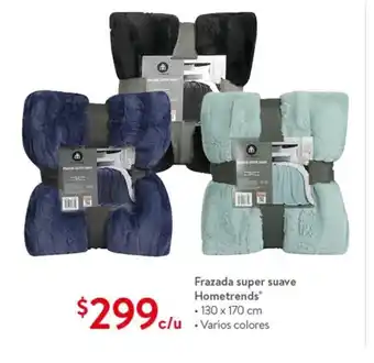 Walmart Frazada Super Suave Hometrends 130x170cm oferta