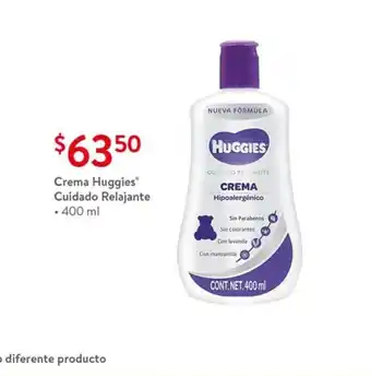 Walmart Crema Huggies Cuidado Relajante 400ml oferta