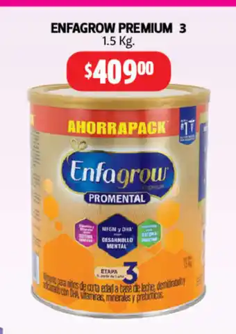 Farmacias Guadalajara Enfagrow premium 3 1.5kg oferta