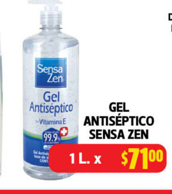 Farmacias Guadalajara Gel Antiseptico Sensa Zen 1L oferta