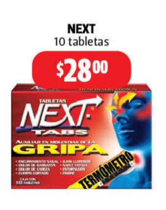 Farmacias Guadalajara Next 10 Tabletas oferta