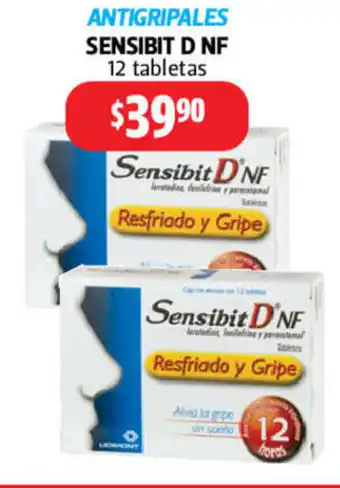 Farmacias Guadalajara Sensibit D NF 12 tabletas oferta