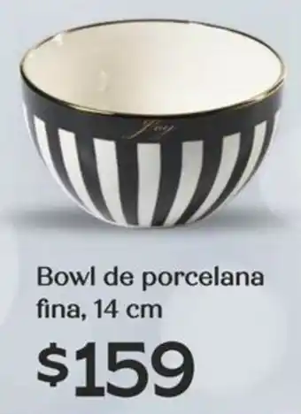 Soriana Híper Bowl de porcelana fina oferta