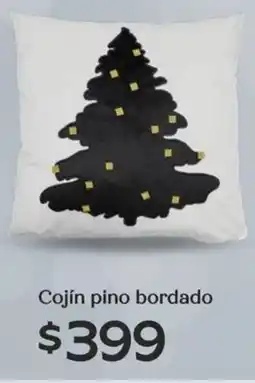 Soriana Híper Cojín pino bordado oferta