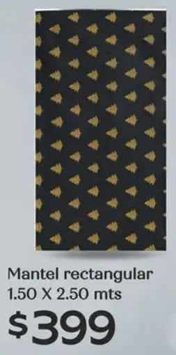 Soriana Híper Mantel rectangular oferta