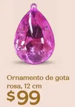 Soriana Híper Ornamento de gota rosa oferta