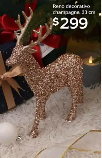 Reno decorativo champagne