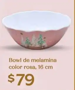 Soriana Híper Bowl de melamina color rosa oferta
