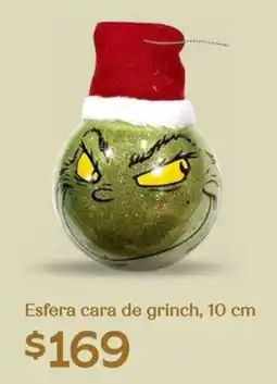 Soriana Híper Esfera cara de grinch oferta