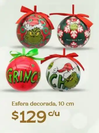 Soriana Híper Esfera decorada oferta