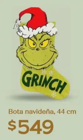 Soriana Híper Bota navideña oferta