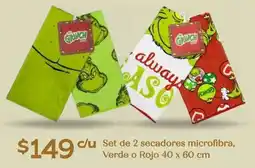 Soriana Híper Set de 2 secadores microfibra oferta