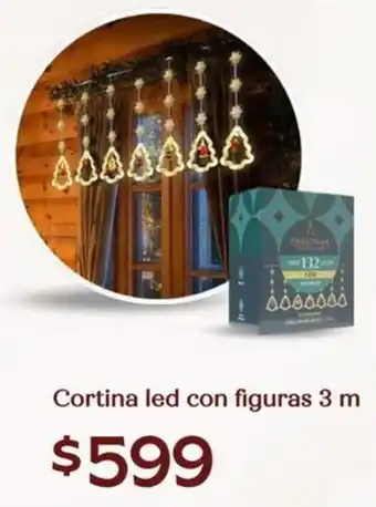 Cortina led con figuras