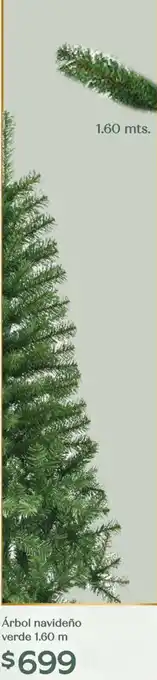 Soriana Híper Árbol navideño verde oferta
