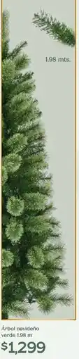 Soriana Híper Árbol navideño verde oferta