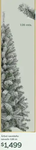 Soriana Híper Árbol navideño nevado oferta